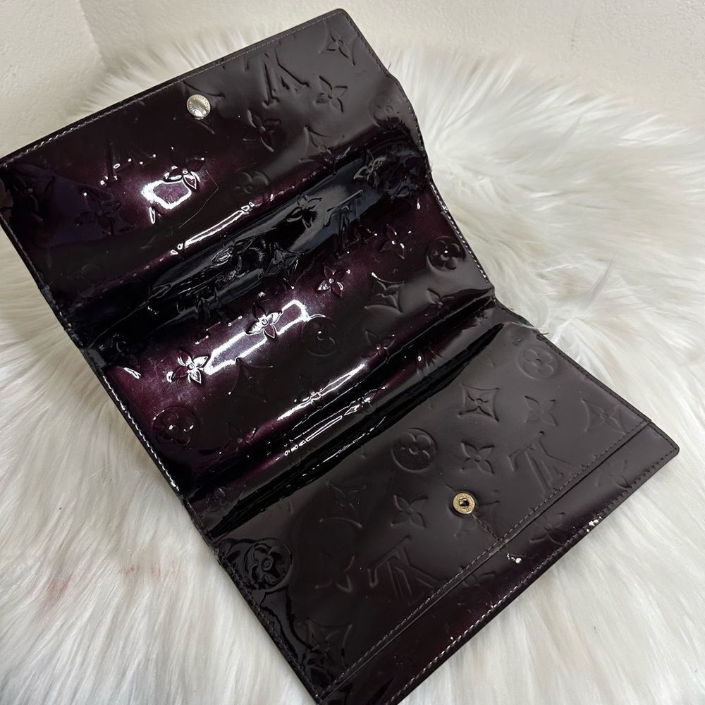 💯Authentic Louis Vuitton Vernis Trifold Long Wallet🍀 - Picture 15 of 16